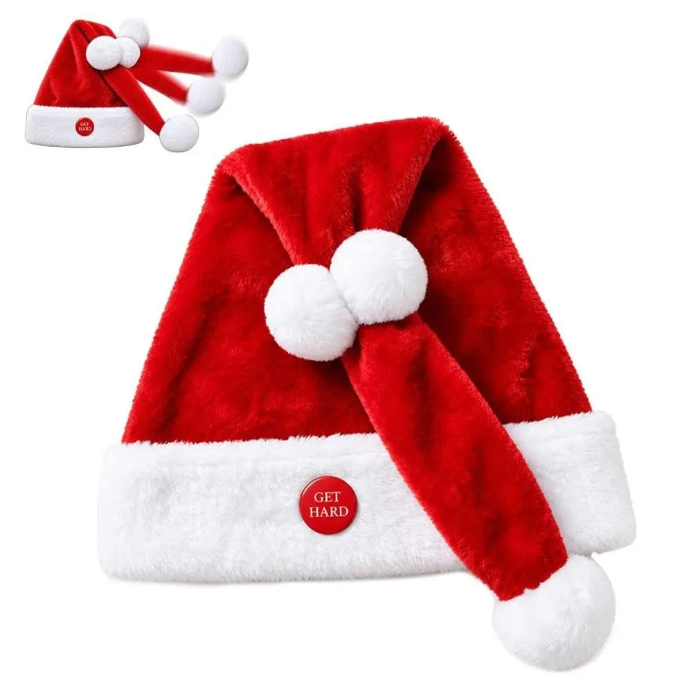 Cartoon Naughty Santa Hat, Funny Christmas Party Hat, Perfect for Holiday Celebrations, Fun and Festive Accessory, Ideal for Kids and Adults