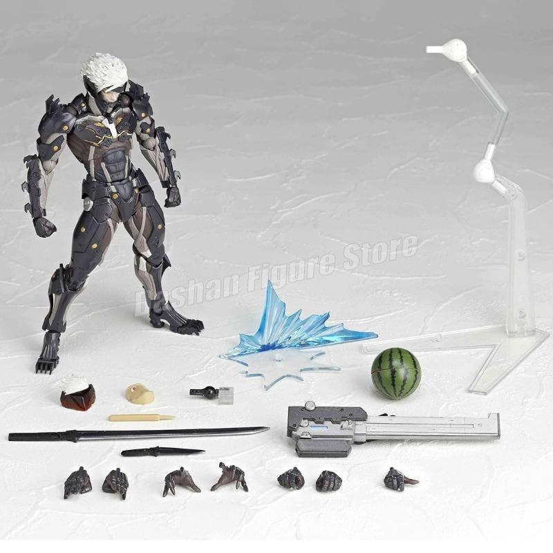Kaiyodo Revoltech Metal Gear Solid Raiden Action Figure PVC Movable Model #140 Collection 15cm Solid Snake Jack Figurine Toys popular