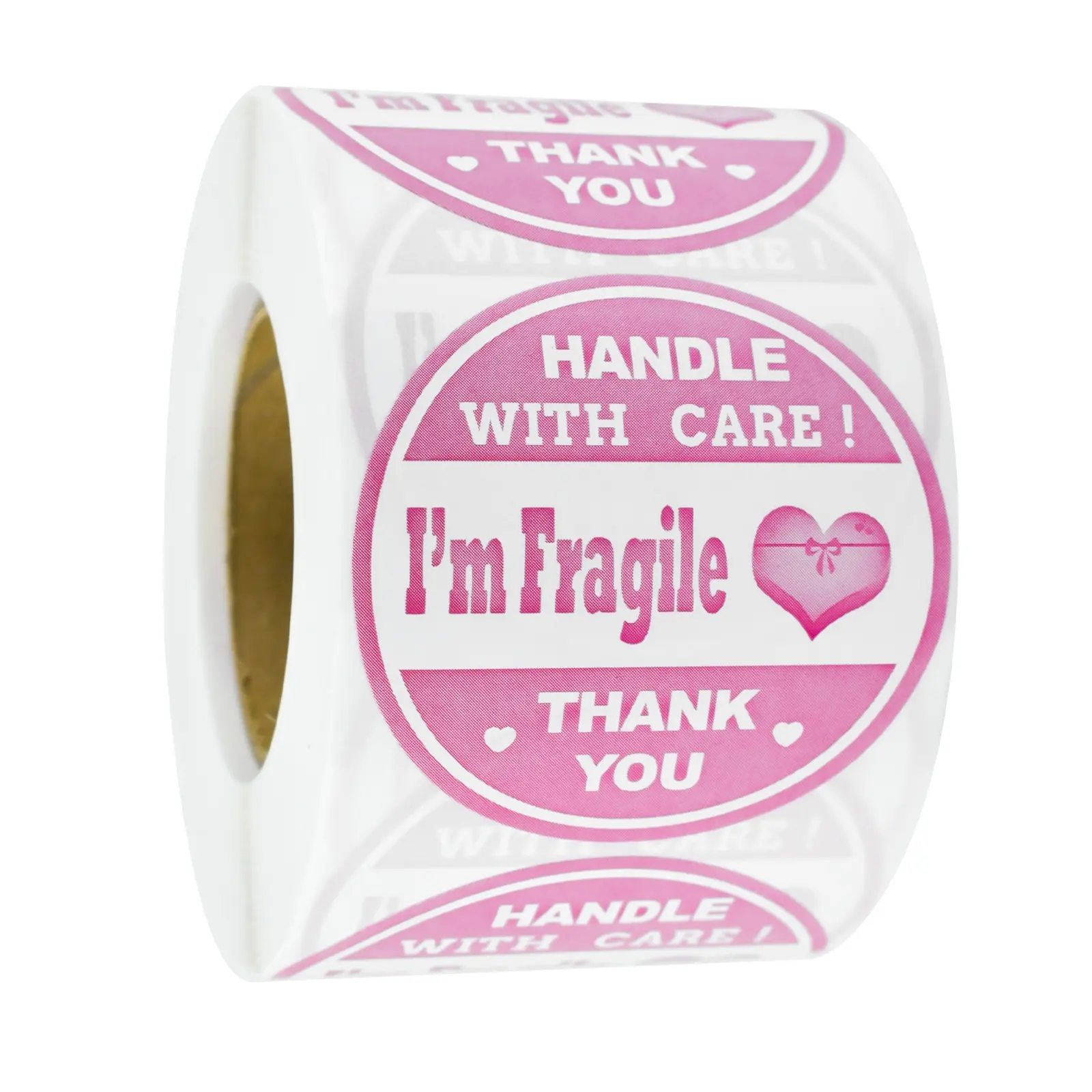 250pcs Fragile Warning Labels, Heart Design Shipping Stickers, Adhesive Paper Box Envelope Labels, Easy to Apply Transport Tags, Fragile Stickers For Shipping