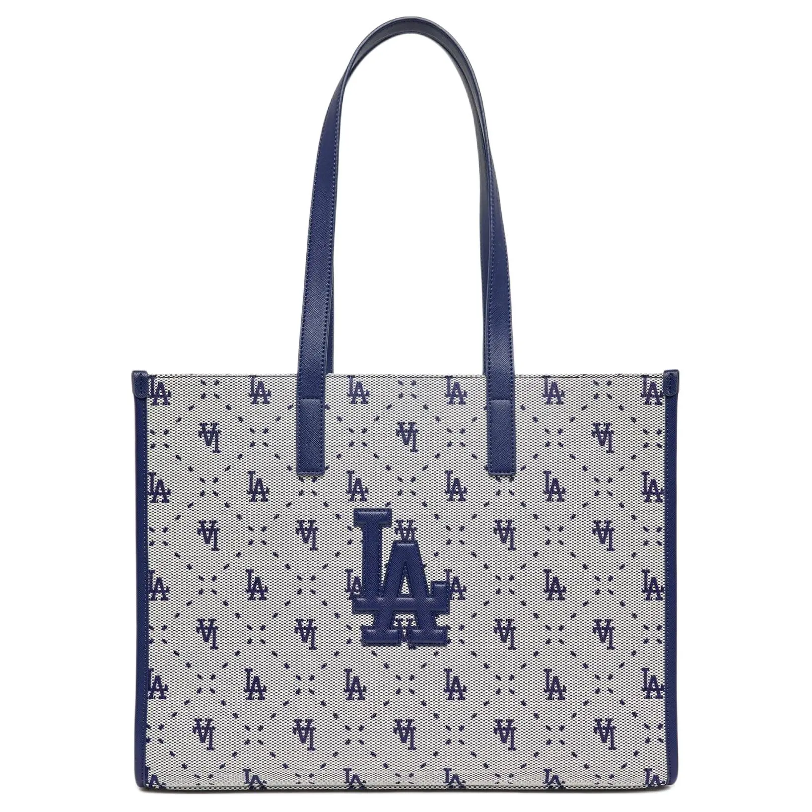MLB Los Angeles Dodgers SS23 Vintage Logo Polyester Tote Bag for Women, Blue
