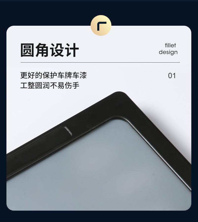 Manufacturer Wholesale US Standard Atomized License Plate Frame Car Accessories License Plate Holder Atomized License Plate Modification Protection Bracket Wholesale