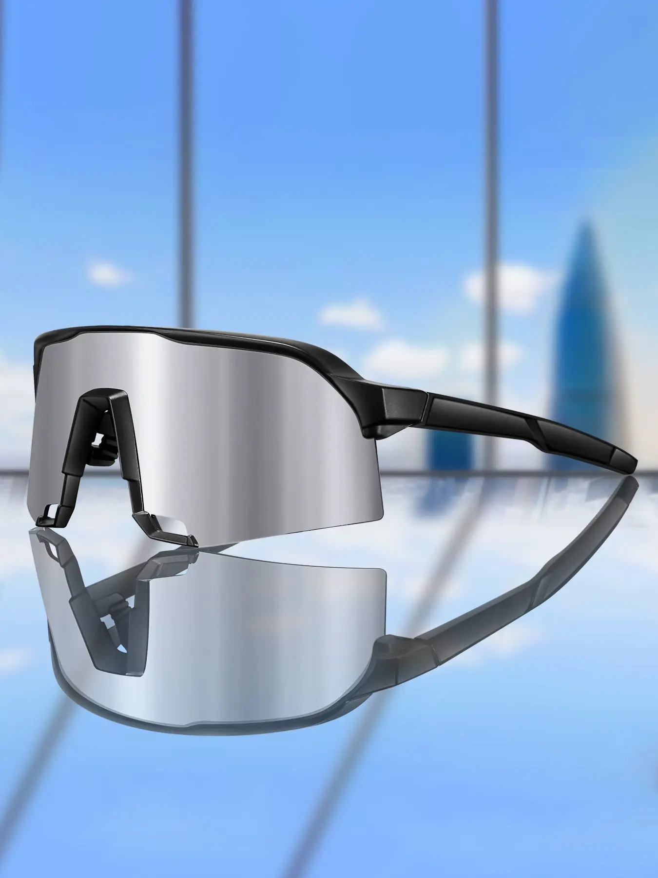 Fashion Sporty Sunglasses, Comfortable Large Frame, Unisex, Ideal for Vacation, Travel, Shopping, Outdoor Activities, Baseball, Cycling, Beach