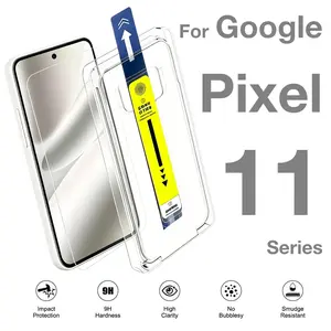 Military Grade Tempered Glass Screen Protector for Google Pixel 11 10 9 9a 8 8a 7 7a 6a Pro Xl, Dust-Free, Ultra-Sound Fingerprint Support