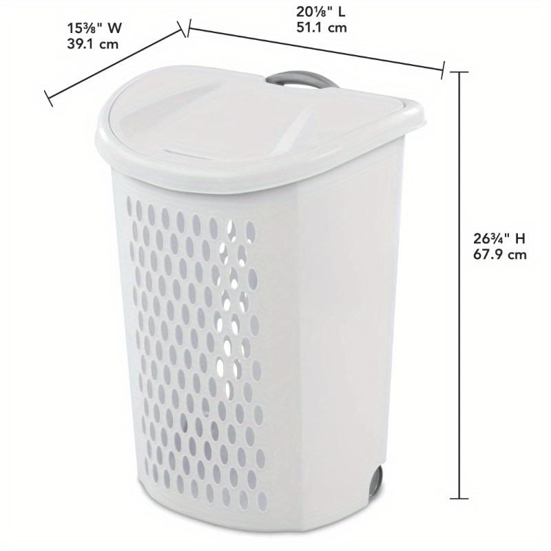 Sterilite Ultra™ Wheeled Hamper Plastic Adult, White