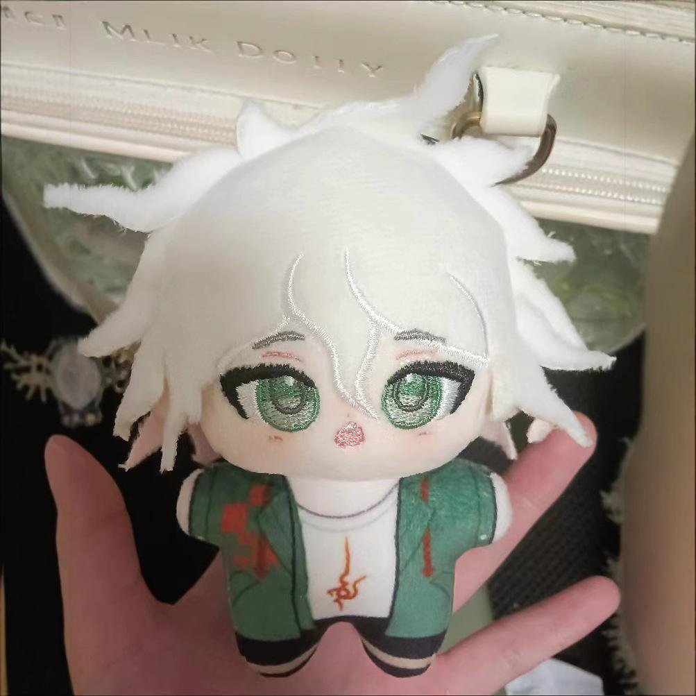 10CM Anime Danganronpa Plush Doll Hinata Komaeda Naegi Mini Starfish Body Printed Plush Keychain Pendant Kids Gifts Plushies