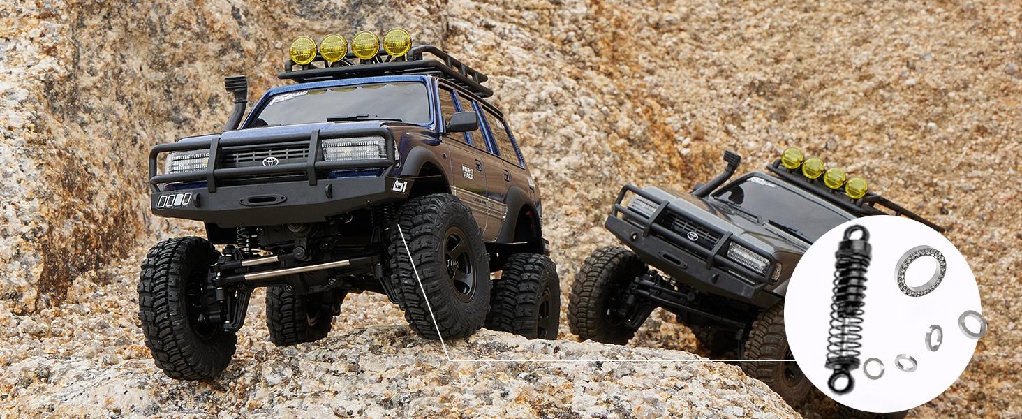 FMS RC Crawler 1/18 FCX18 LC80 RTR 4WD RC Rock Truck 2.4Ghz 900mAh Hobby Grade RC Car Model Mini Remote Control Car Off Road Vehicle