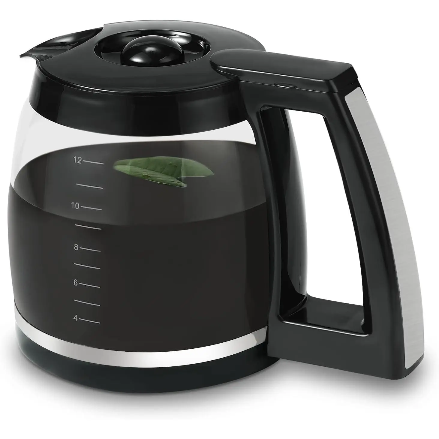 12-Cup Glass Coffee Carafe  Compatible with  Coffee Makers- Coffee Pot  12 Cup Fits Models DCC-1200PRC, DCC-1100BK, DGB-550BK, CHW-12, SS-12