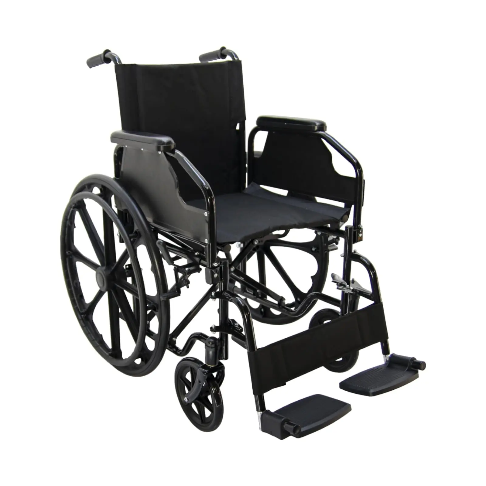 Wheelchairs for Adults Lightweight Foldable, 18" Seat Wheelchair, Flip-Up Arms & Removable Footrests, Portable Transport Wheelchair Lightweight Foldable, Wheel Chair for Adults
