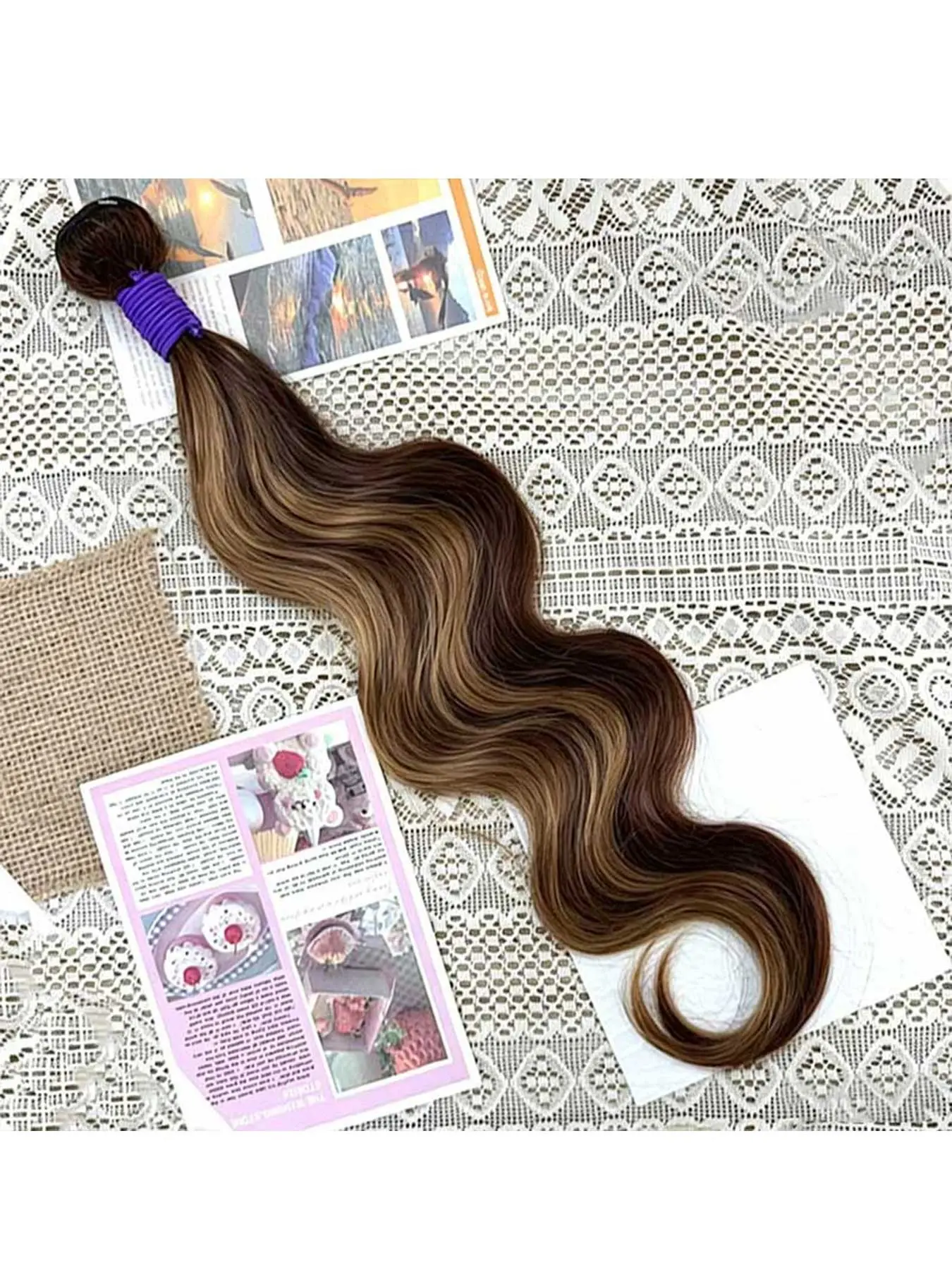 Piano Color P4/27# Body Wave Human Hair Bundles, 10a Brazilian Virgin Hair, Ombre Honey Blonde, No Tangle, 14-32 Inch, Human Hair Extensions