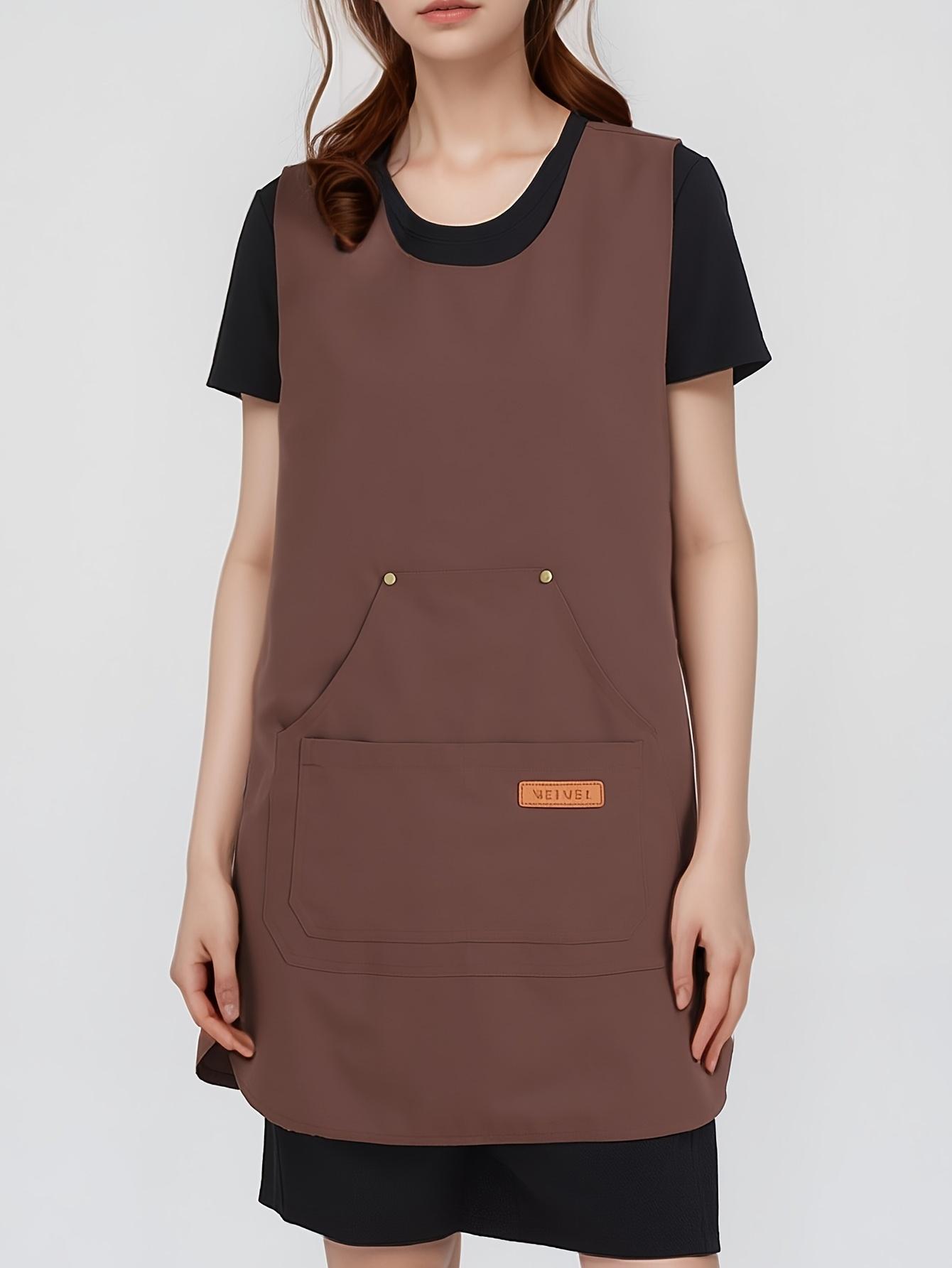 Women's Waterproof Multi-Pocket Apron, Practical for Kitchen Cooking, Gardening, Cleaning & Salon Work