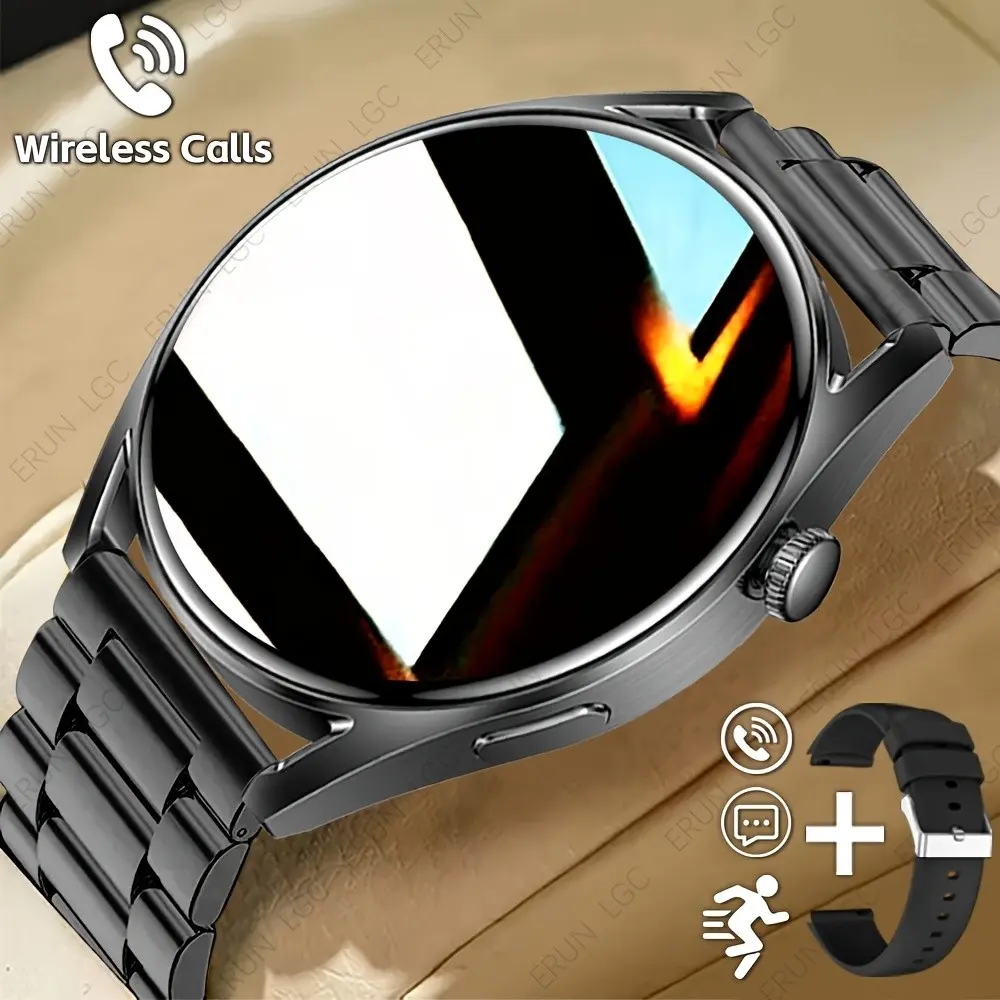 Smartwatch for Men, Business & Sport Watch, 1.50 Inch Screen, Bluetooth-compatible, Text Alerts, Music Control, Gift for Friends & Family