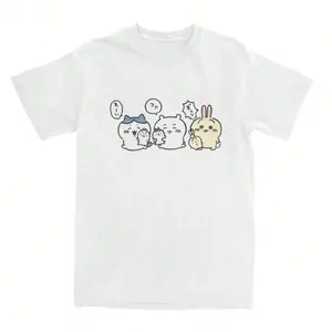 BREATHABLE COOL SUMMER Anime Chiikawas T-Shirt Japan Fashion T Shirts Short SLEEs Ves Aesthetic Tshirt Summer Cotton Crewneck Clothes