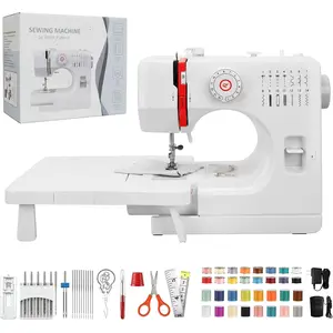 Beginners Sewing Machine for Beginners,  Speed Portable Electric Mini Sewing Machine with 14 Stitches, Complete Repair Kit for Clothing Fabrics, Handheld Sew Machine for DIY Travel &  Use