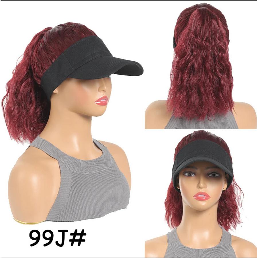 Hat With Hair Attached For Women Ponytail Curly Hair Hair Wig With Hair Cap Styling Baseball Baseball Cap Ponytail Hat Wig