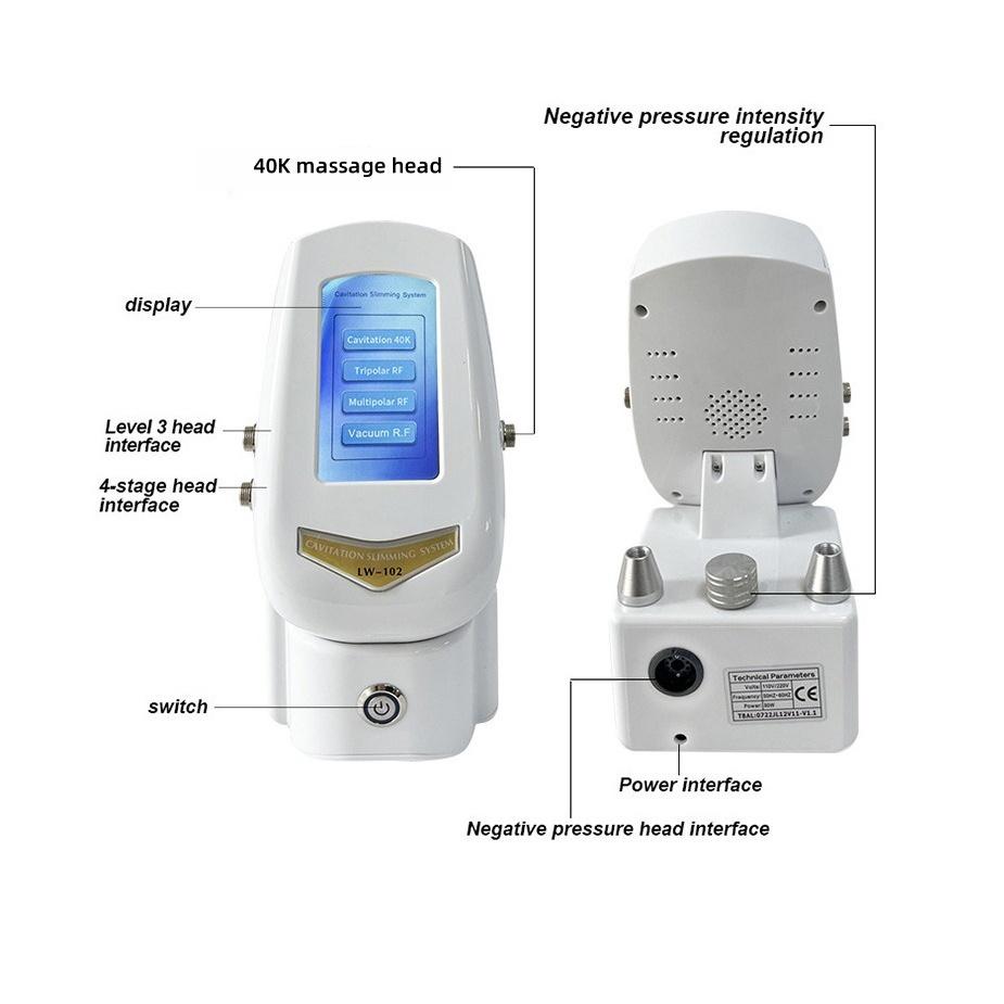 American plug-in 4-in-1 multifunctional facial and body massage scraping machine, body massager, body skin care beauty machine, 1 set of home beauty SPA, suitable for home and salon use, professional facial care beauty device, with multiple massage functi