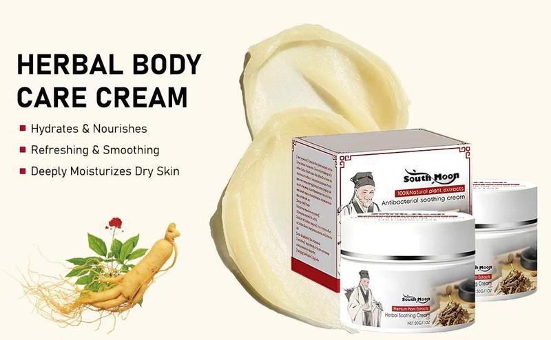 Herbal Body Care Cream - Relieves Dry and Tight Skin, Soothing Skin | Relieves Itching, Rich in Menthol, Calendula & Dendrobium for Eczema & Psoriasis (Hydrating, Safe for All Ages | 30g) Gentle Daily Calming Smooth Moisturizers Sensitive