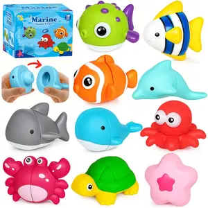 10pc Ocean Animal Matching Toy Set, Summer pool toys, Montessori Classification Toy for Kids, Fine Motor Skills Development, Unisex Outdoor Garden Toys, Water toys, Swimming toys for kids