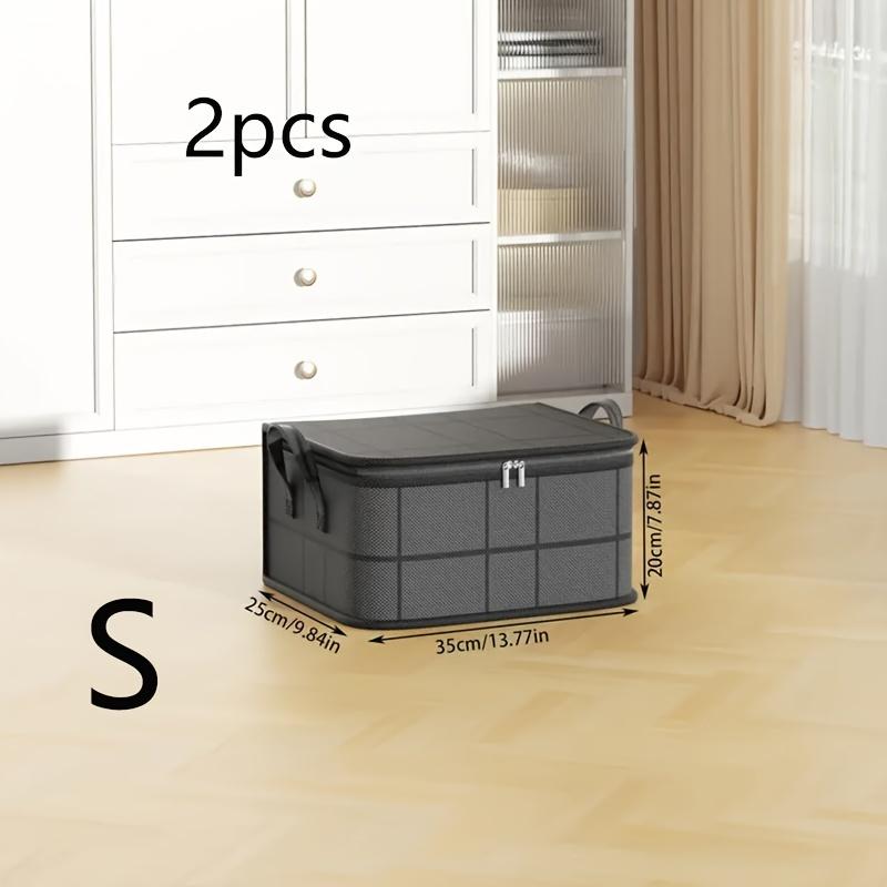 2pcs Large Capacity Foldable Storage Bags for Clothes and Quilts - Durable, Dustproof, and Aesthetic Organizer Solution, Perfect for Home or Dorm Use, Moving, and Seasonal Storage, Moving Bag|Decorative Storage|Durable Organizer, Clothes Or