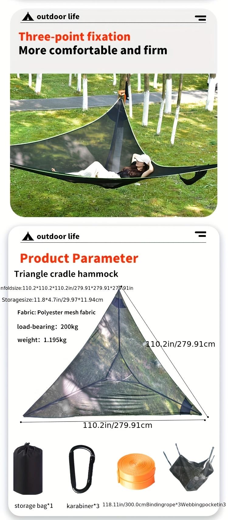NEW Large Treehouse Hammock Tent for Multiple People!Multi-Use Camping Swing with Net - Perfect for Outdoor Relaxation & Adventure