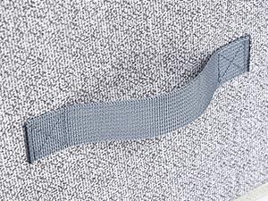 Closet Organizers Bins 6 Packs - Large Closet Shelf Organizer with Handles, Fabric Trapezoid Storage Bins, Collapsible Storage Cubes for Clothes, Towels, Light Gray