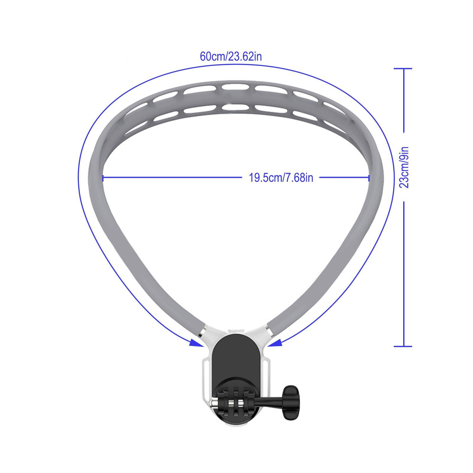 Magnetic Neck Mount, Hands-free Secure Holder for Phones, Suitable for Vlogging, Compatible with iPhone 15/14/13/12 Series, Cell Phone Mount #GLOBAL PICKS