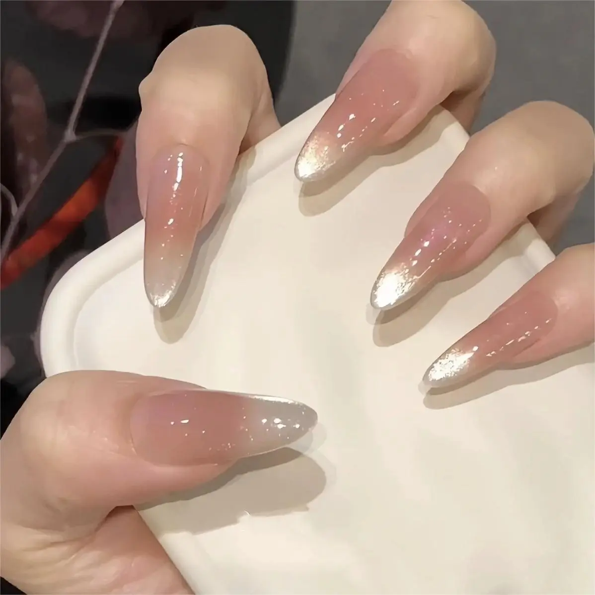 30pcs Long Water Drop False Nails, Artificial Nails, Reusable Gel Nail Tips with Remover & Applicator, Easy Application for Women, Enhance Confidence