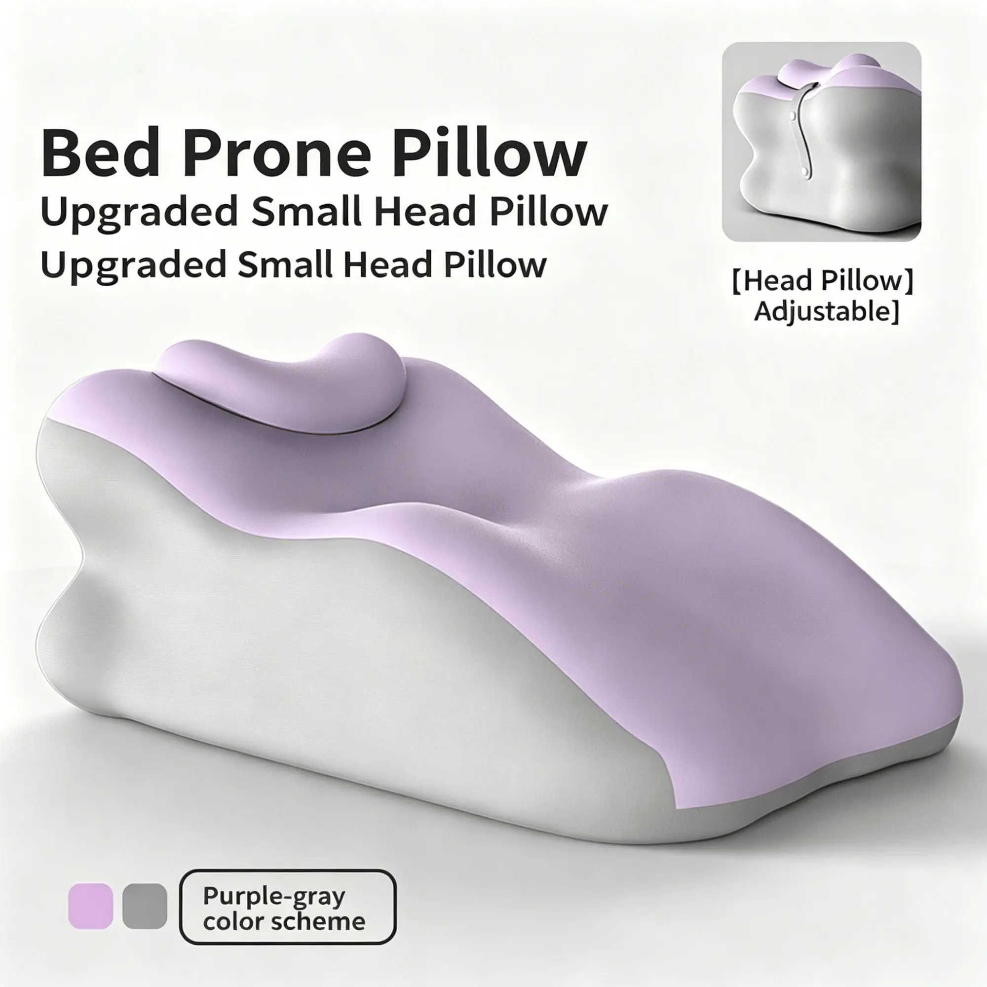 100+ Uses - Multifunctional Ergonomic Lumbar Support Pillow - Prone Pillow - Reading Pillow - Wedge Pillow, Suitable for Sitting Back and Leg Support, Detachable, Improves Posture, Durable, Easy to Clean, Breathable, Perfect Gift for Family and Friends.