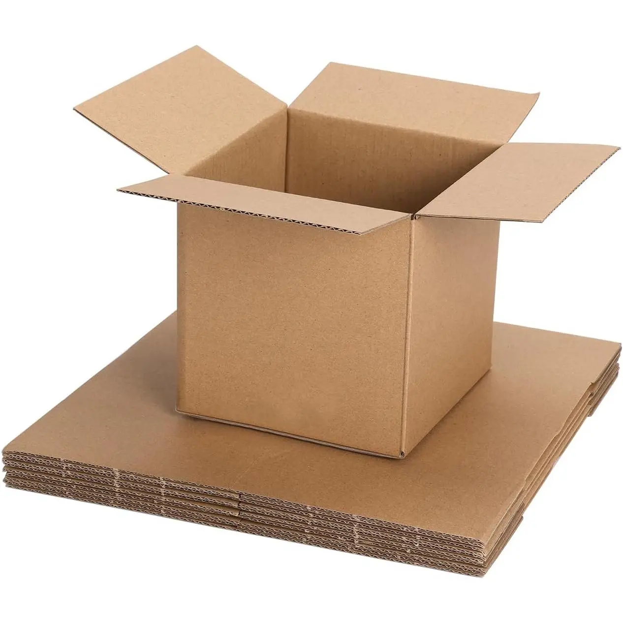 Shipping Boxes Mailers 5x5x5 inches Corrugated Cardboard Small Packing  Moving Mailing Box, Pack of 6