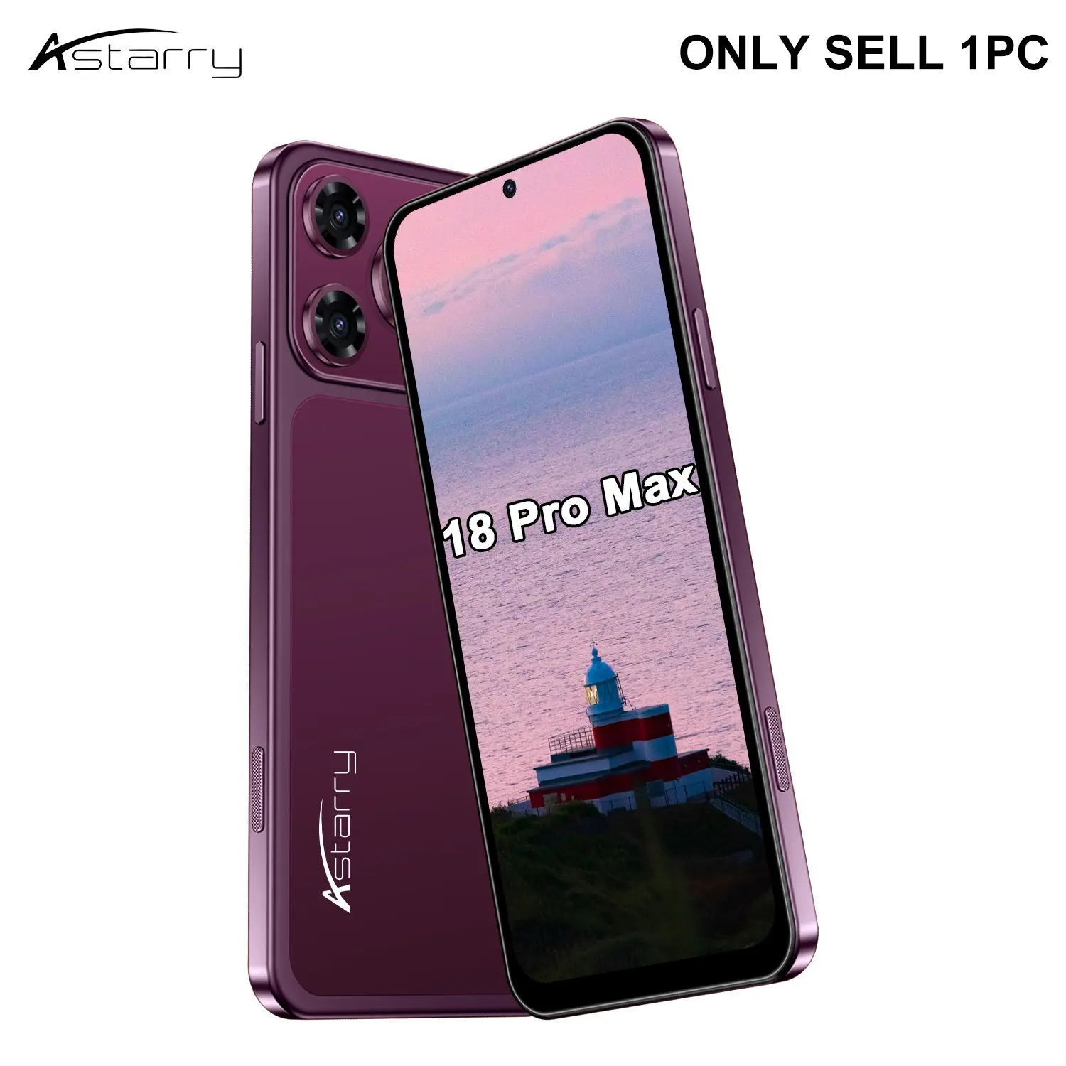 Astarry-18 Pro Max 3GB+32GB Storage 4G Low Price Smartphone Dual SIM Dual Standby with One Click Camera Button Android 10 Suitable for Student Business Backup Phone
