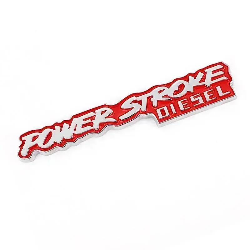 3D Metal POWER STROKE DIESEL Rear Trunk Car Emblem Badge Decal For Ford Excursion 3.0 2018 F-150 F150 Auto Sticker Accessories