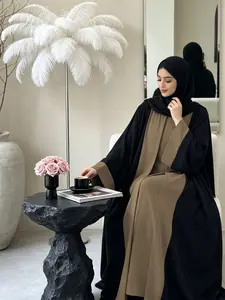 Elegant Breathable Comfort and Abaya, Long Sleeve Loose-Fit Design, All-Season Fashion, Plain Surface, Unlined, Islamic Abaya, Muslim Clothing, Modest Muslim Outfits, Dubai Abaya