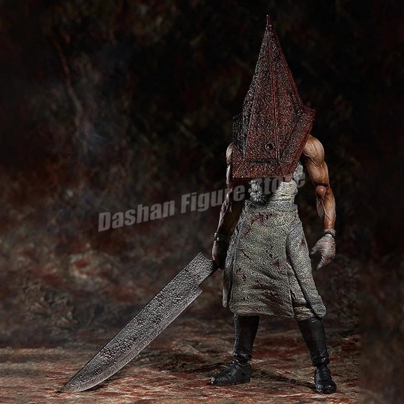Figma Sp-055 Silent Hill Pyramid Head Action Figure 17cm Red Pyramid Thing Revelation 3D Figure PVC Bubble Head Nurse Model Toys