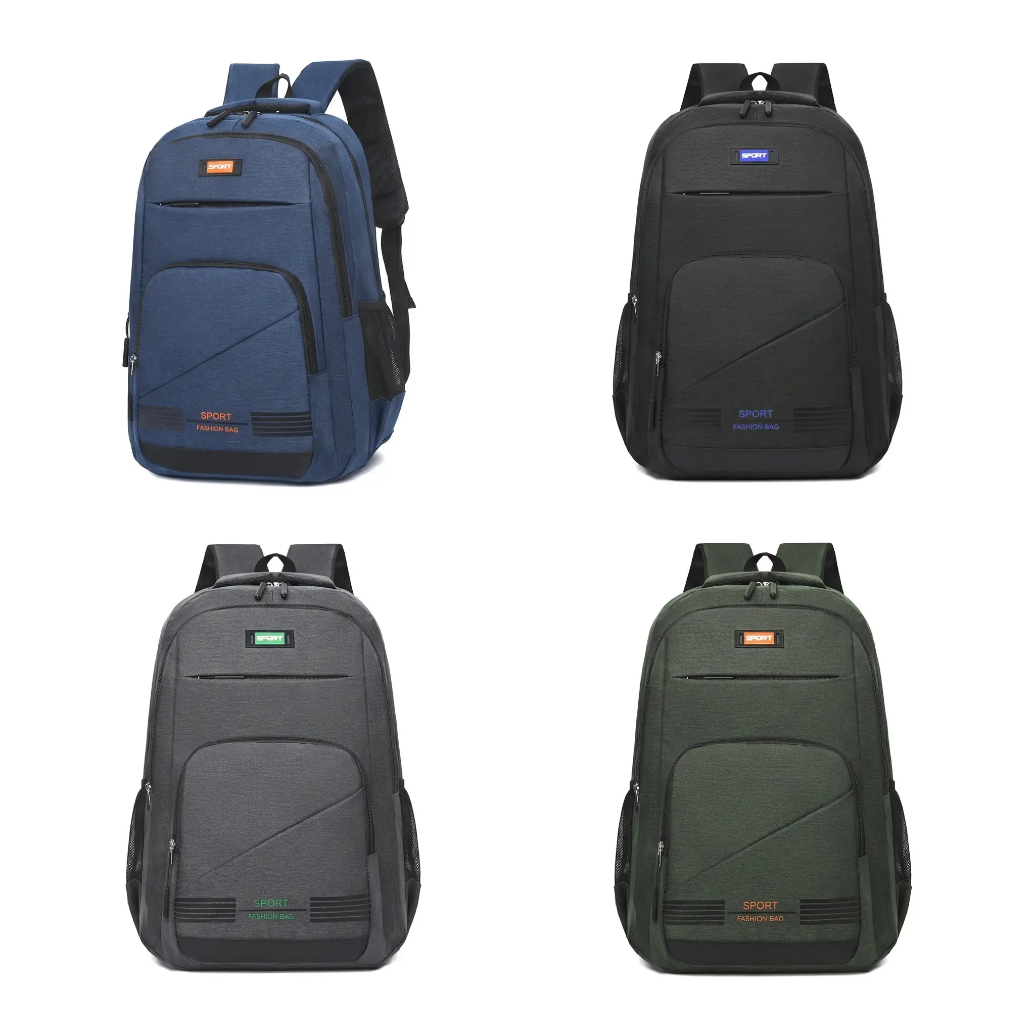 Urban Simple Backpack For School Travel 15 Inch Laptop Bag Casual Business Computer Daypack Oxford Fabric Unisex Lightweight