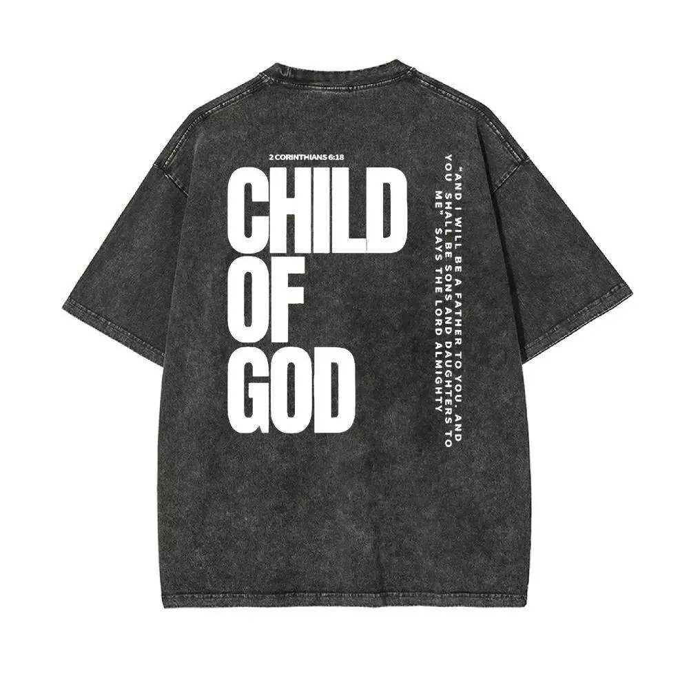 Child Of God Unisex Washed T-Shirt Breathable Fabric
