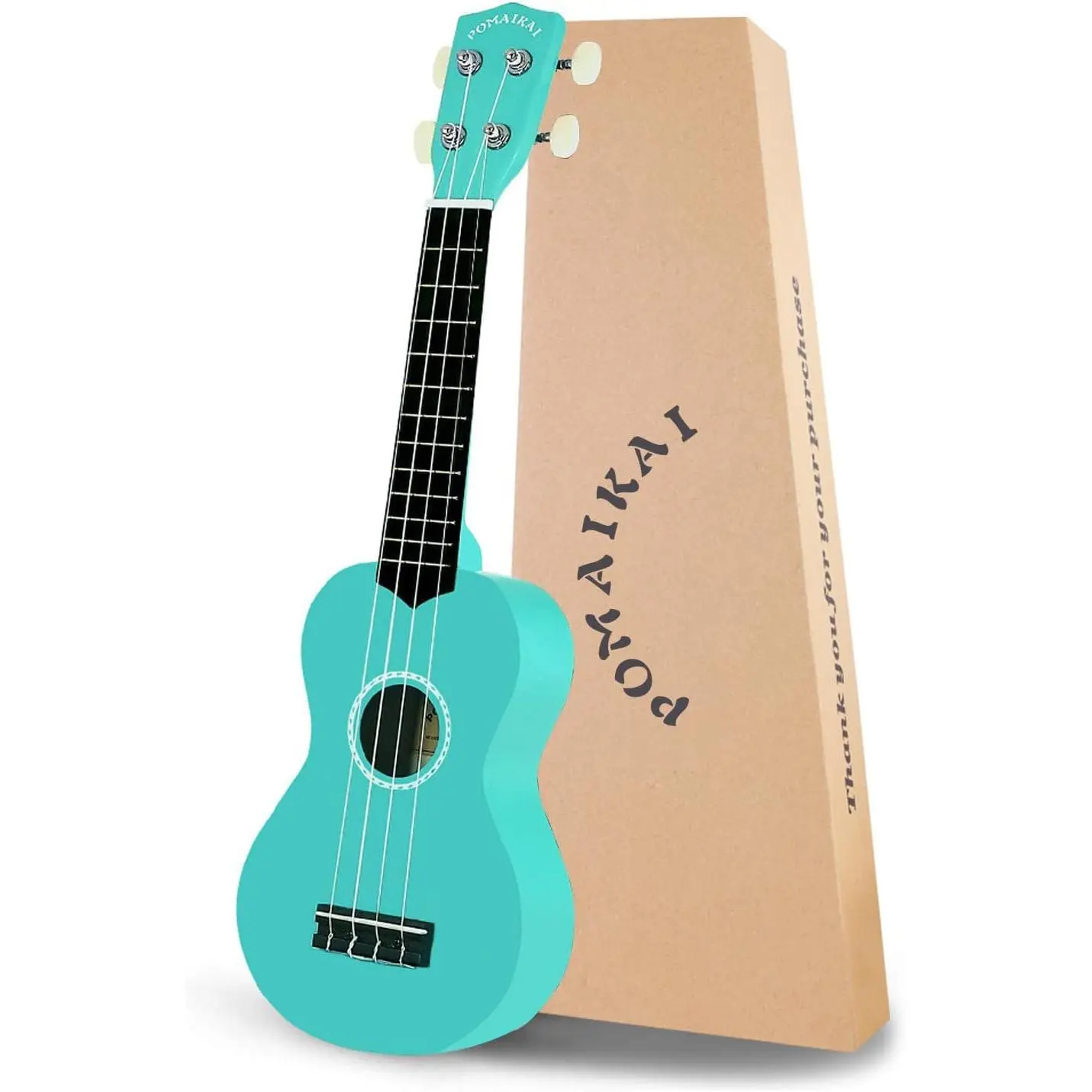 Soprano Ukulele Starter  Ukele Hawaiian Guitar Ukelele 21" Beginner and Students (Blue)