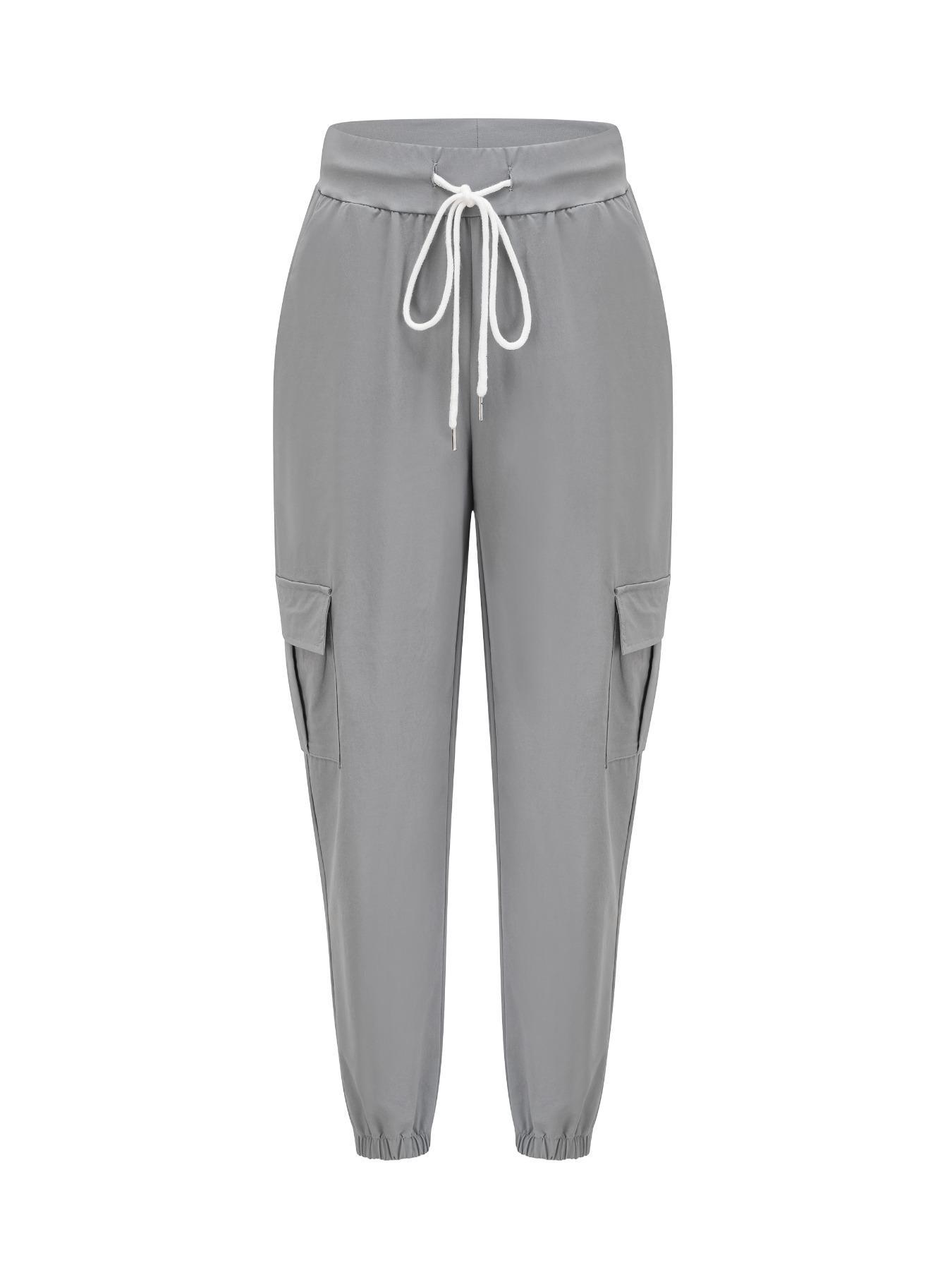 【Plus Size】 Solid Color Pants, Casual Comfy Trousers for Women, Women's Bottoms for Summer