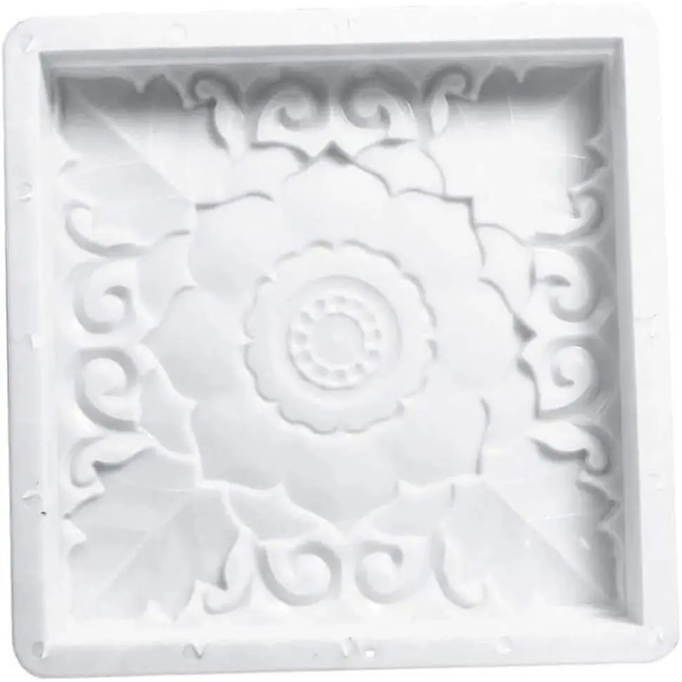 Square Paving Mould Garden Concrete Stepping Stone Path Maker Mold for Walkway Pavement