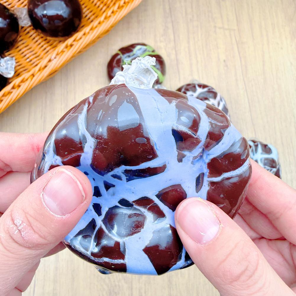 Crunchy Grape Squishy Toy Stress Relief Squeeze Toy Green Grape Crispy Texture Fidget Toy For Anxiety Adults Gift