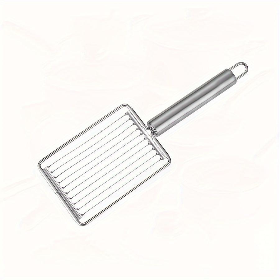 1 Handle Stainless Steel Fruit Slicer Tomato Cutter Flower Egg Slicer Kitchen Cutting Tool