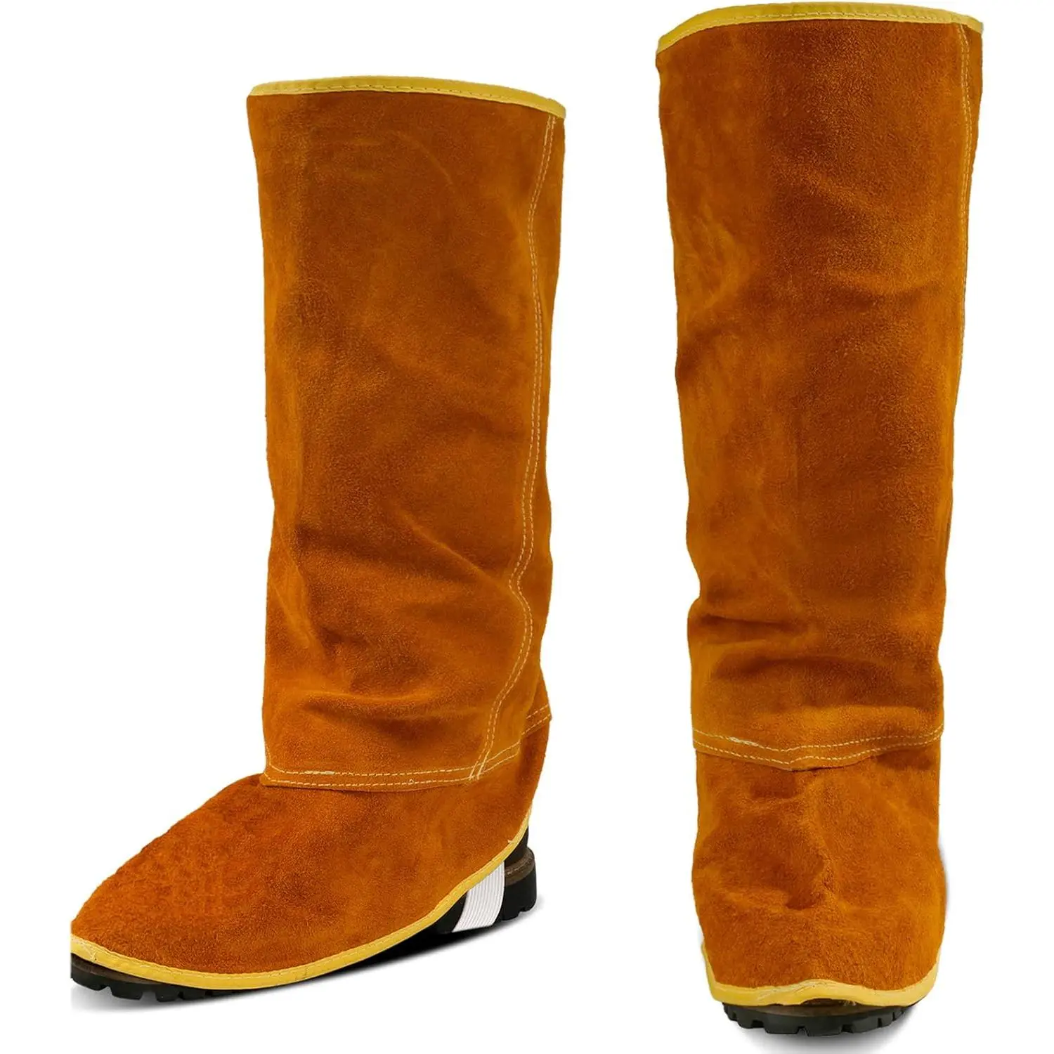 Leather Welding Spats - Extra Long, 1 Pair Welding Protection Gear for Welders
