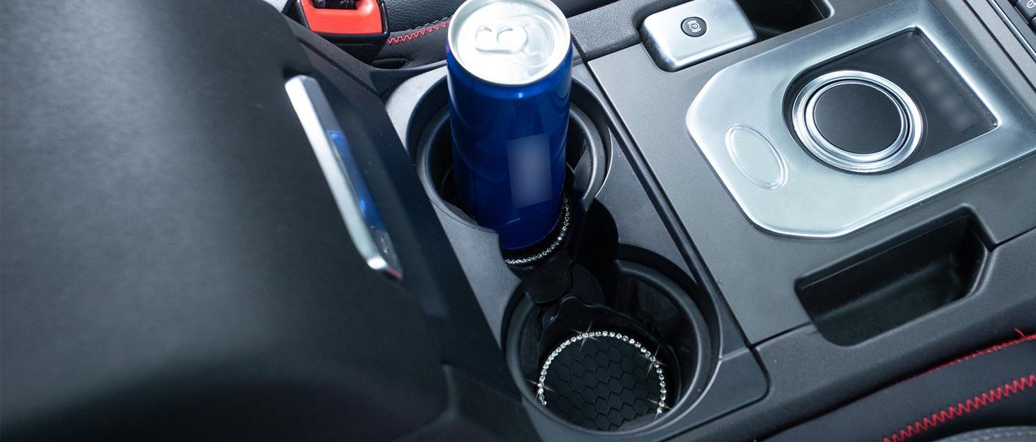 2PCS Bling Crystal Car Cup Holders  Non-Slip Coasters for Car Interior | Universal Fit, Luxury Style