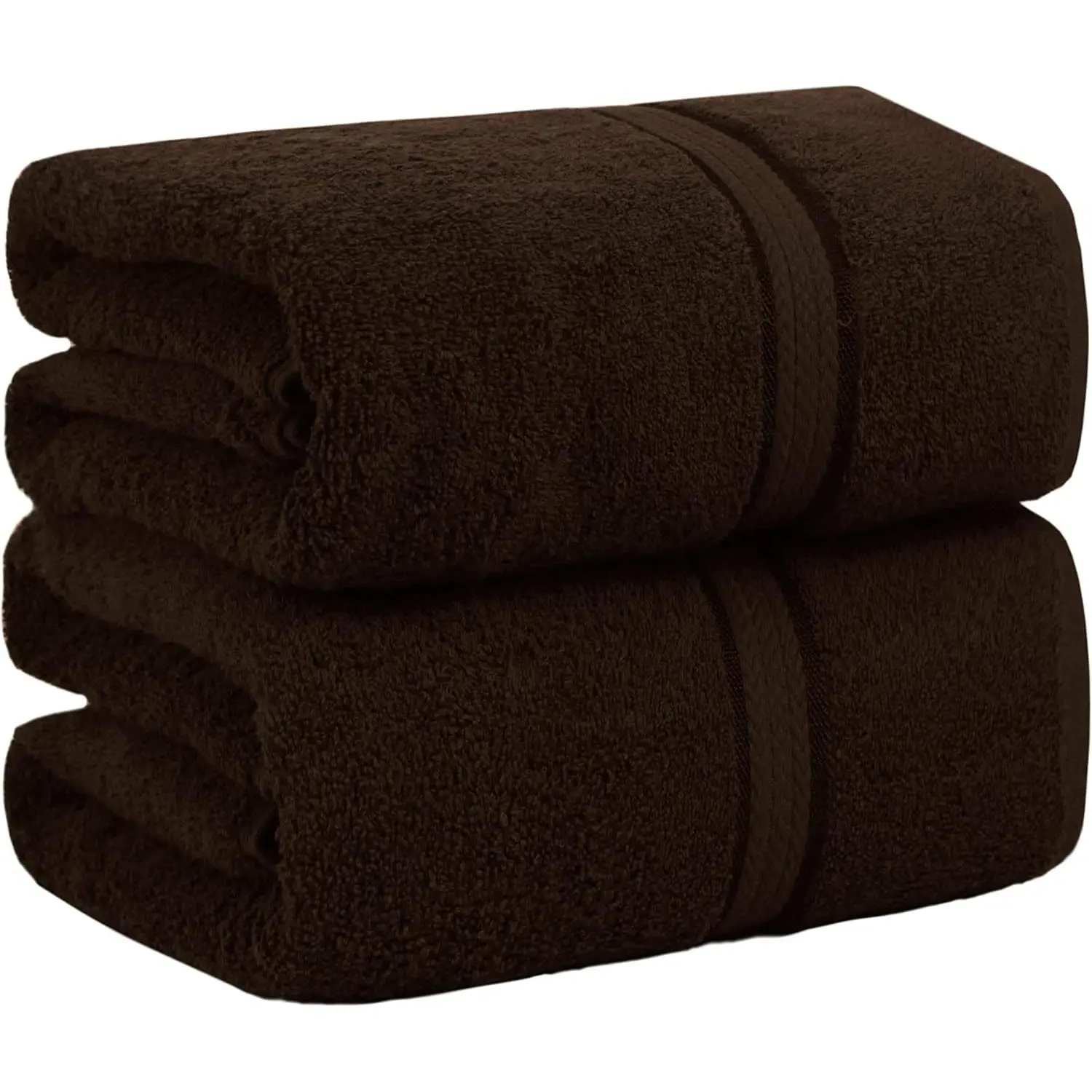 Ultra Soft Bath Sheets - 2 Pack - 35 x 70 - Absorbent Quick Dry 100% Cotton 580 GSM - Luxury for Hotel Bathroom Spa Gym Shower Beach Pool Travel Dorm - Easy Care - Chocolate Brown