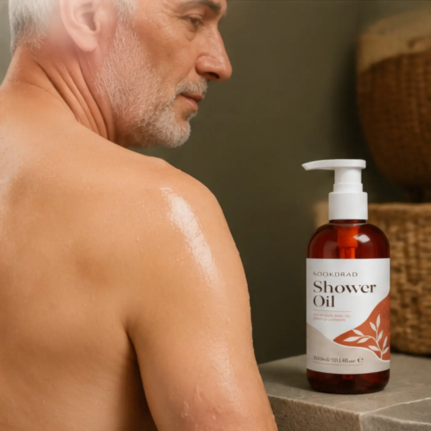 Shower Oil, nourishing body oil, gentle cleansing, body, shower, 300ml/10.14fl.oz
