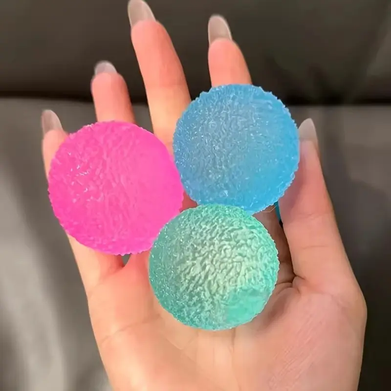 3pcs Squishy Multicolor Ice Ball Squeeze Toy, Soft Pinch Pop Fidget Toys for Kids and Adults, Halloween Christmas Gifts