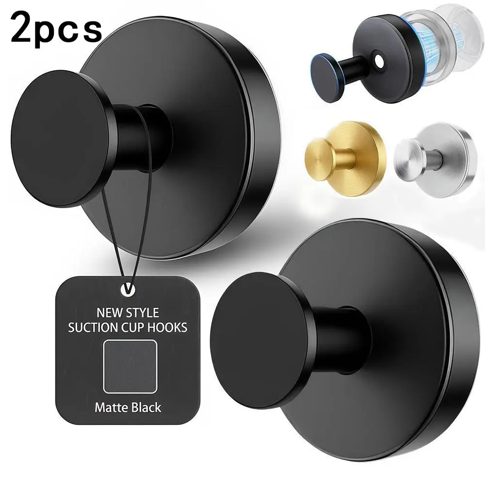 Powerful Suction Cup Stainless Steel 304 Hooks, Strong Suction Cup, Vacuum Technology, Suitable for Glass, Mirrors, Tiles, Ideal for Bathrooms & Kitchens, Suction Cup Hooks For Shower