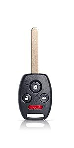 Key Fob Remote Replacement Fits Honda CRV 2007 2008 2009 2010 2011 2012 2013/CRZ 2007-2014 2015/Fit/Insight/Accord Coupe/Crosstour MLBHLIK-1T Keyless Entry Remote Control 35111-SWA-306
