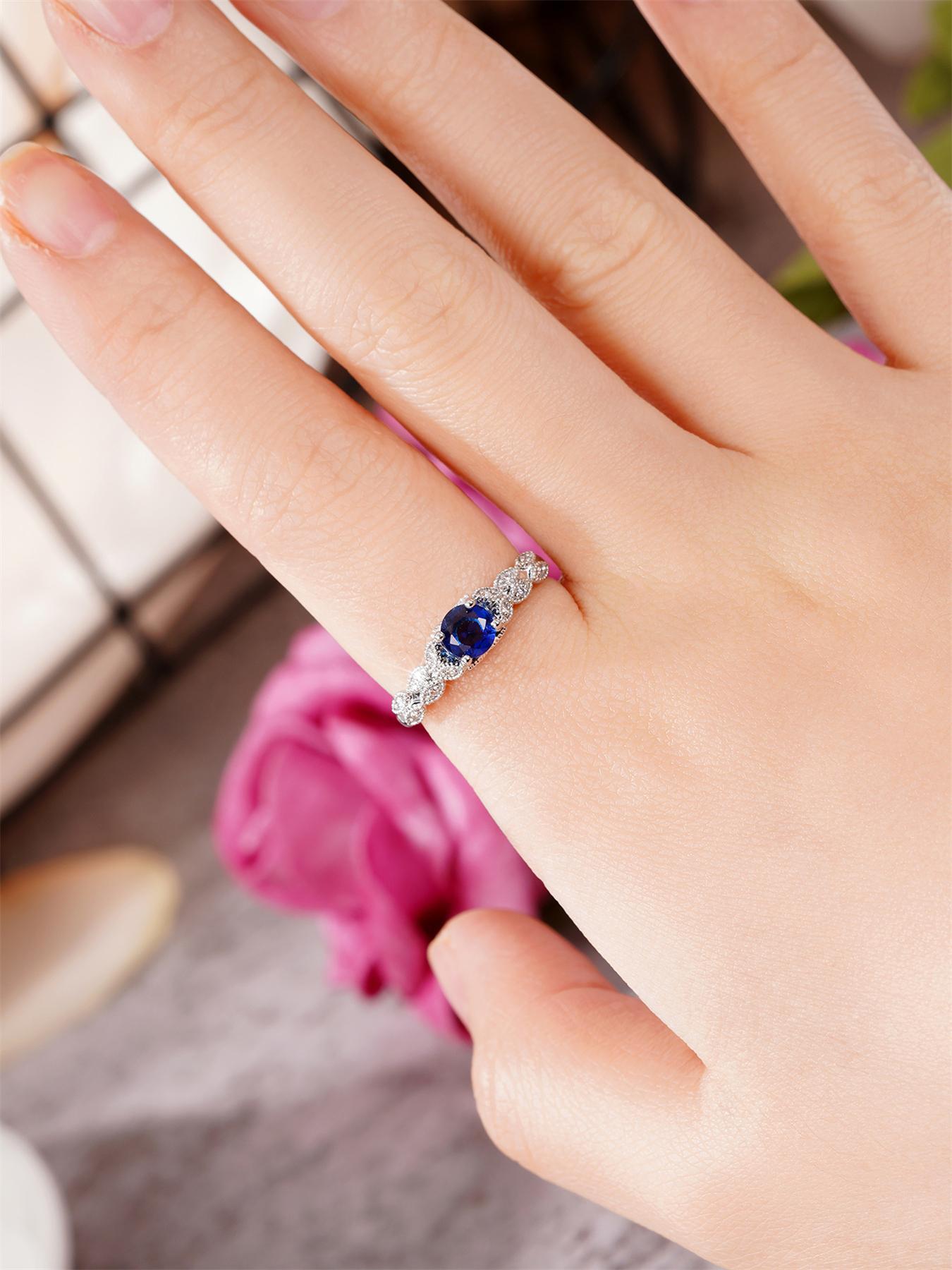 Artificial Gemstone Ring, Elegant Engagement Ring, Solitaire Engagement Ring, Fashion Accessories for Women & Girls, Trendy All-match & Exquisite Jewelry for Birthday Gift, Fashion Engagement Rings, Anniversary Ring