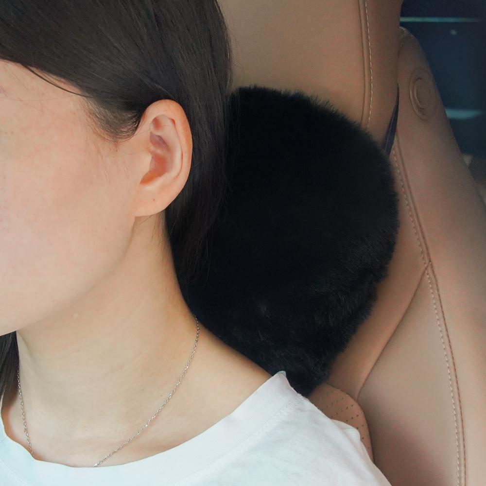 Heart Shaped Headrest Pillow, 1 Count Soft & Comfortable Car Neck Pillow, Plush Neck Pillow, Car Interior Accessories for Women & Girls, Car Accessory