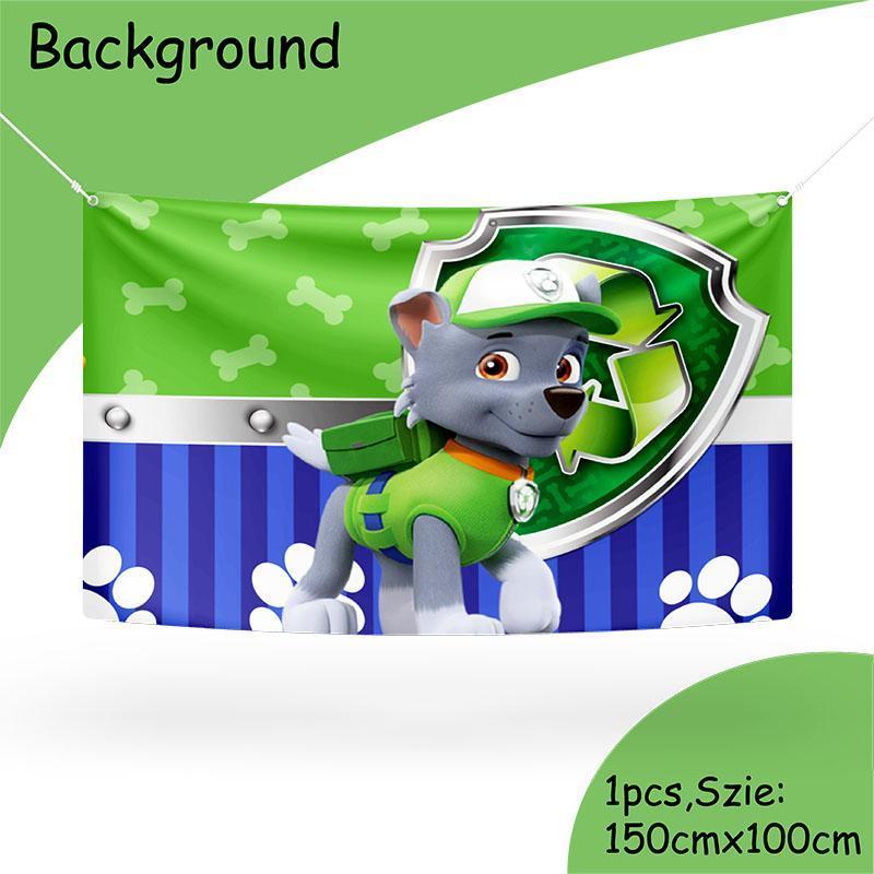 PAW Patrol Birthday Party Decoration Plastic Plate Napkin Stickers Cartoon Dog Latex Balloons Cake Topper Decors Event Supplies
