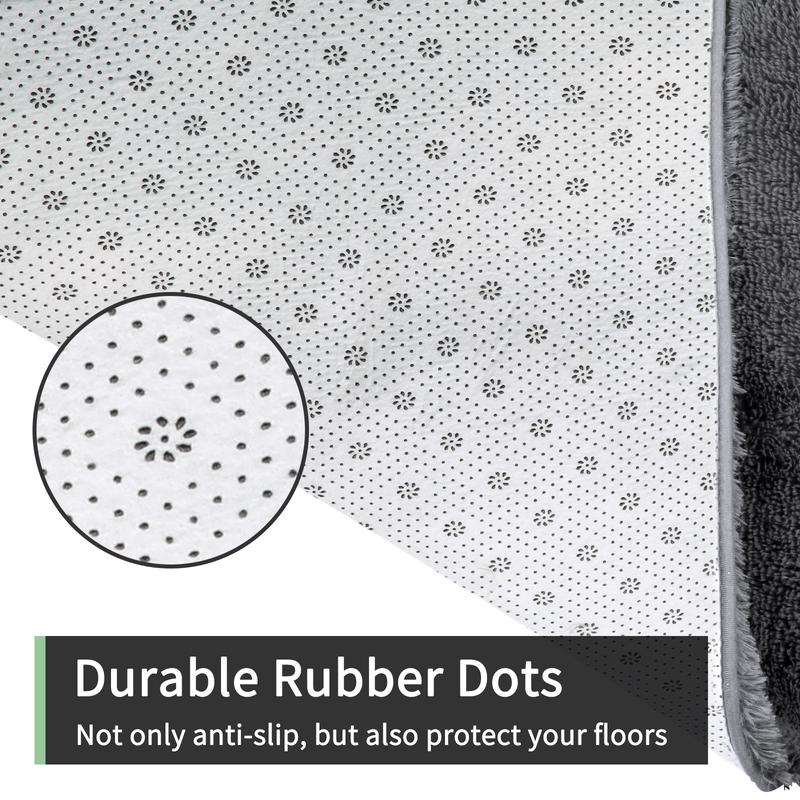 FAMVAL Large Size Plush Rugs Big Fluffy Area Rug Non-slip Soft Shaggy Carpet Mats for Livingroom Bedroom Nursery Home Decor Dark Gray Christmas gifts FAMVAL Large Size Plush Rugs Big Fluffy Area Rug Non-slip Soft Shaggy Carpet Mats for Livingroom Bedroom Nursery Home Decor Dark Gray Christmas gifts